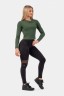 Лонгслив Nebbia Organic Cotton Ribbed Long Sleeve Top 415 Dark green