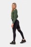 Лонгслив Nebbia Organic Cotton Ribbed Long Sleeve Top 415 Dark green
