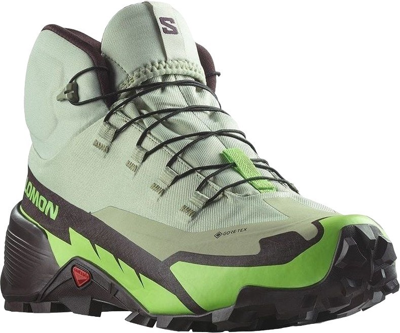 Кроссовки Salomon CROSS HIKE MID GTX 2 L47277700 Desert Sage/Green Gecko/Chocolate Plum Male в Екатеринбурге  в Екатеринбурге 