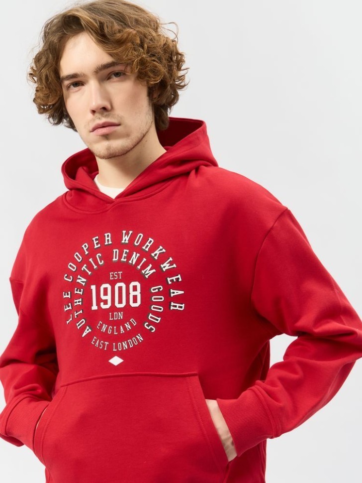 Толстовка Lee Cooper LC-HD-048MSS/RD в Екатеринбурге  в Екатеринбурге 
