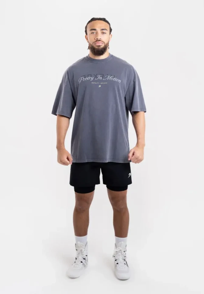 Футболка BoxRaw Poetry In Motion Oversized BXRW-U-PIMT Blue в Екатеринбурге в Екатеринбурге