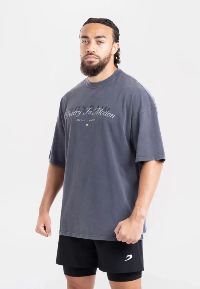 Футболка BoxRaw Poetry In Motion Oversized BXRW-U-PIMT Blue в Екатеринбурге в Екатеринбурге