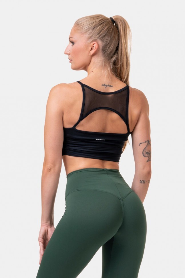 Топ NEBBIA Classic HERO Cut-Out Sports bra 579 Black в Екатеринбурге  в Екатеринбурге 