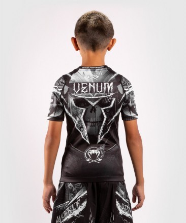 Рашгард Venum детский Gladiator 4.0 Black/White S/S 01623 в Екатеринбурге  в Екатеринбурге 