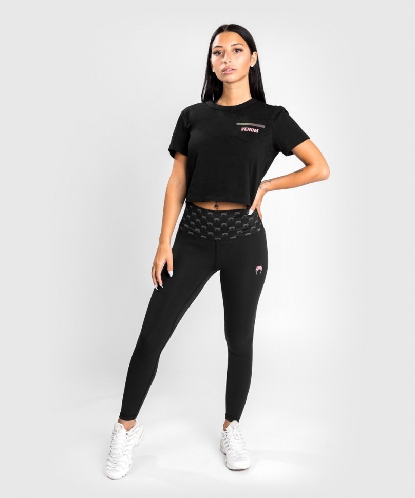 Леггинсы Venum Monogram 7/8 Leggings - Black/Pink Gold Ven04581-537 в Екатеринбурге  в Екатеринбурге 