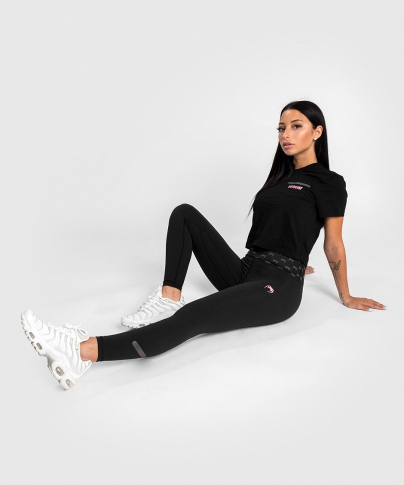 Леггинсы Venum Monogram 7/8 Leggings - Black/Pink Gold Ven04581-537 в Екатеринбурге  в Екатеринбурге 