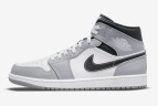 Кеды Nike AIR JORDAN 1 MID LIGHT SMOKER GREY 554724-078