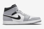 Кеды Nike AIR JORDAN 1 MID LIGHT SMOKER GREY 554724-078