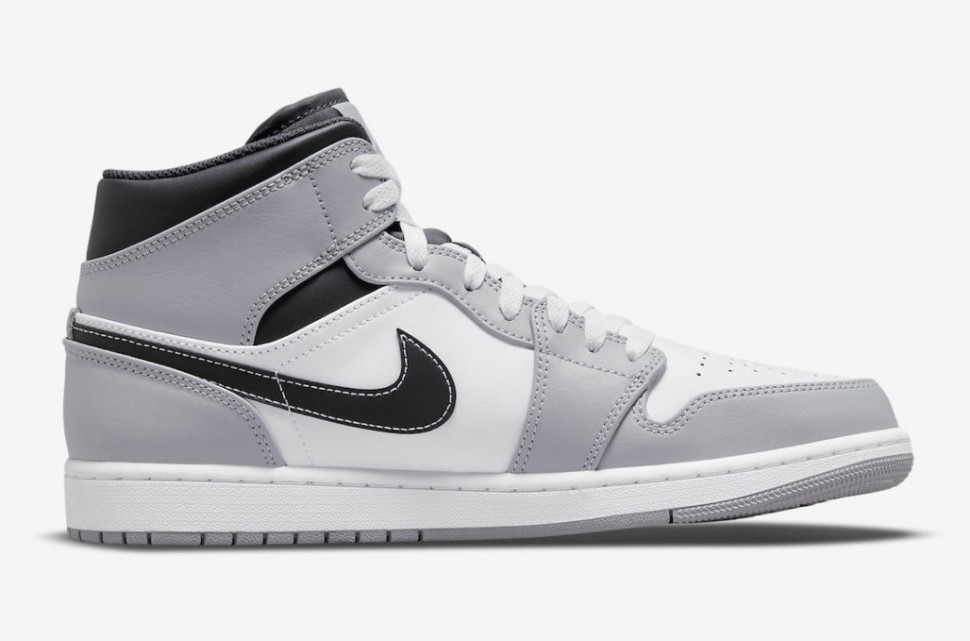 Nike AIR JORDAN 1 MID LIGHT SMOKER GREY 554724 078 26 990 IQON.RU