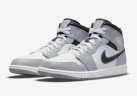 Кеды Nike AIR JORDAN 1 MID LIGHT SMOKER GREY 554724-078