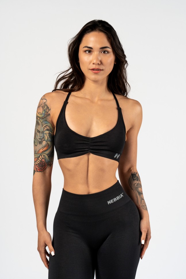 Топ Nebbia Medium-Support Sports Bra TOTALLY SEAMLESS 305 Black в Екатеринбурге в Екатеринбурге