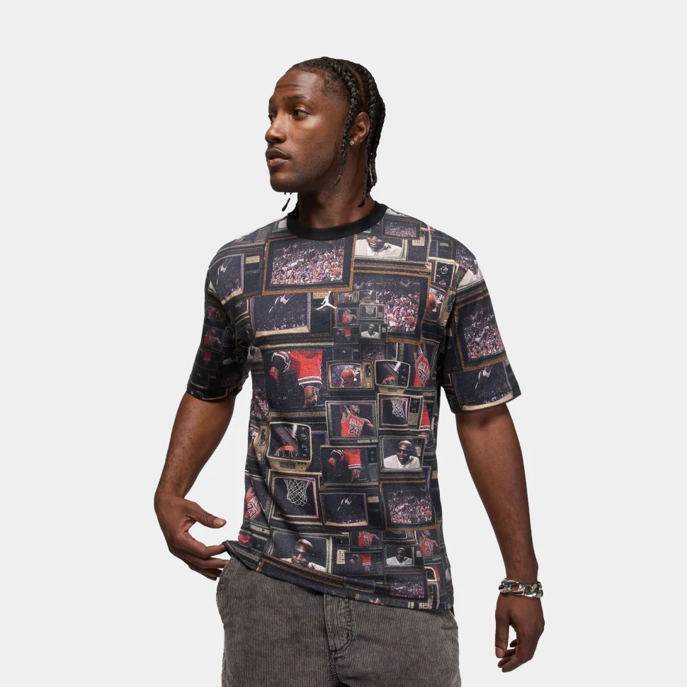 Футболка Nike M J BRK TV AOP SS CREW HQ8946-010 в Екатеринбурге  в Екатеринбурге 