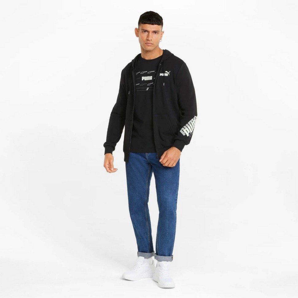 Толстовка Puma Puma Power Logo Full-Zip Hoodie TR 84737901 в Екатеринбурге  в Екатеринбурге 
