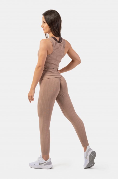 Майка Nebbia Organic Cotton Ribbed Tank Top 414 brown в Екатеринбурге  в Екатеринбурге 