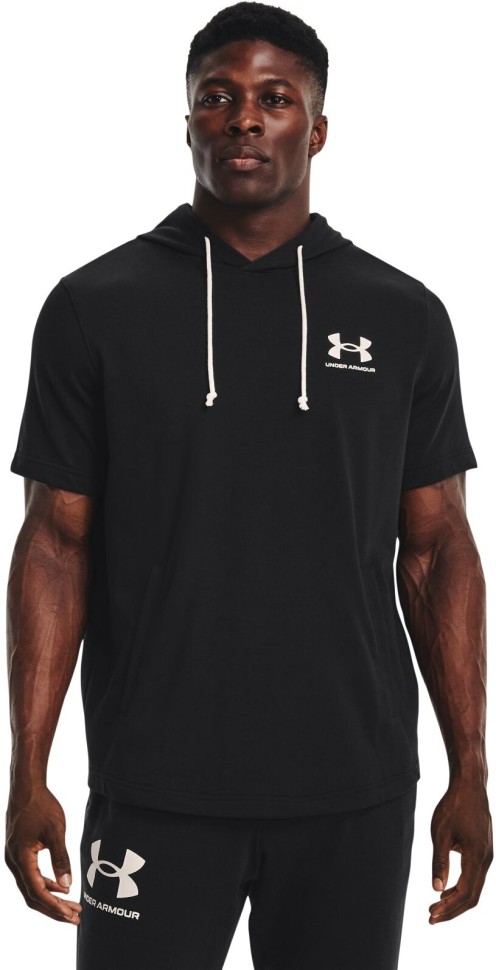 Толстовка Under Armour с коротким рукавом UA Rival Terry LC SS HD 1370396-001 в Екатеринбурге в Екатеринбурге