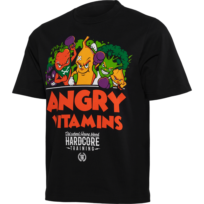Футболка Hardcore Training Angry Vitamins Black Oversized Fit hctshirt0410 в Екатеринбурге  в Екатеринбурге 