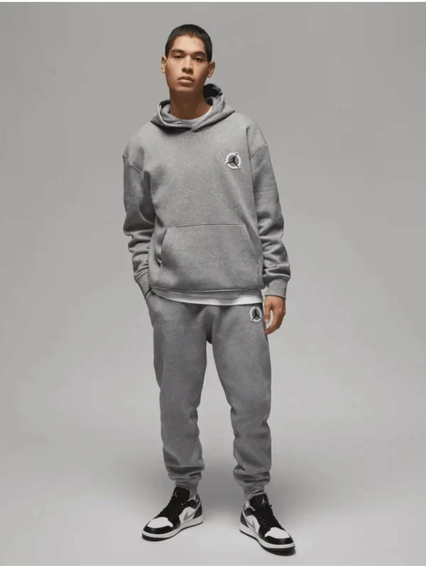 Nike Air Jordan OK Logo Hoodie Grey DV7593 091