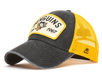 Бейсболка ATRIBUTIKA &amp; CLUB Pittsburgh Penguins, серо-желт. 31414