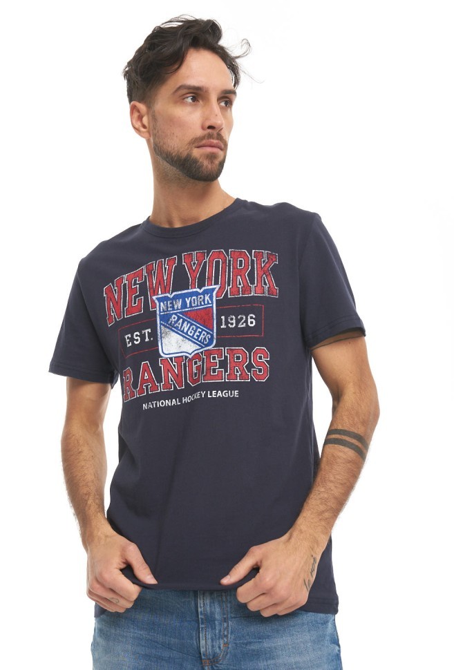 Футболка ATRIBUTIKA&CLUB New York Rangers, син. 31250 в Екатеринбурге  в Екатеринбурге 