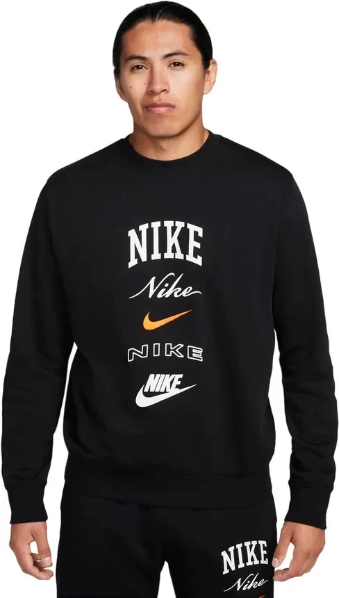 Лонгслив Nike M NK CLUB BB CREW STACK GX FN2610-010 в Екатеринбурге  в Екатеринбурге 