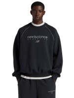Толстовка New Balance Linear Graphic Fleece Hoodie MT61U4JO-BK
