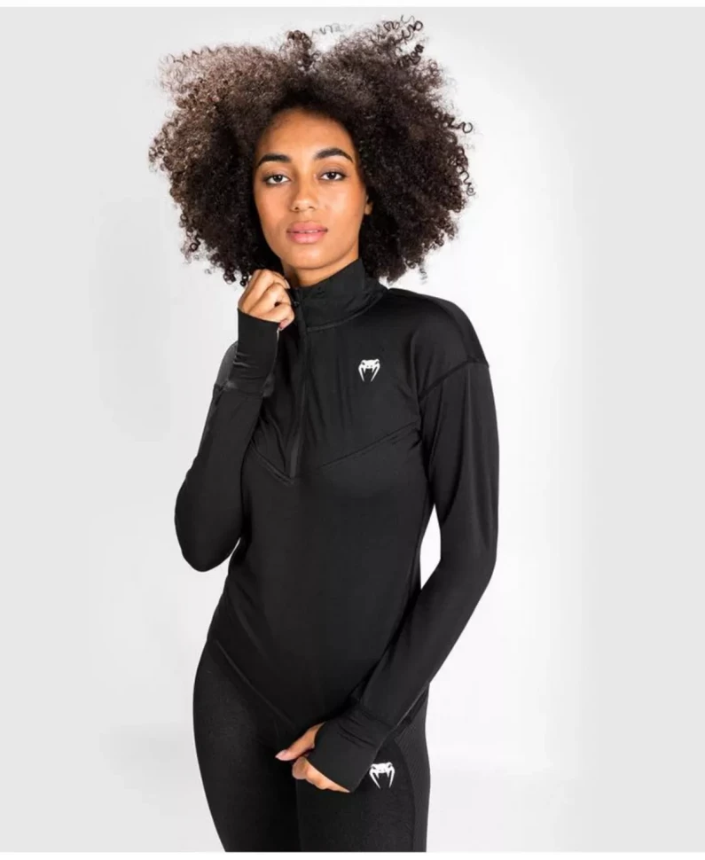 Толстовка Venum Essential Women's Base Layer Top - Black Ven04743-001 в Екатеринбурге  в Екатеринбурге 