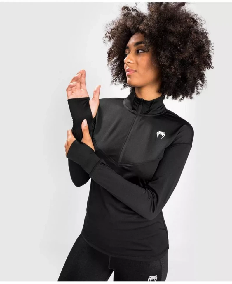 Толстовка Venum Essential Women's Base Layer Top - Black Ven04743-001 в Екатеринбурге  в Екатеринбурге 