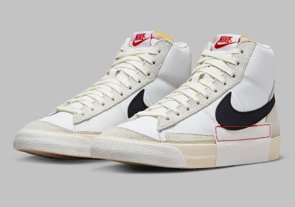 Кроссовки Nike Blazer Mid '77 Pro Club White Light Bone Black DQ7673-100 в Екатеринбурге  в Екатеринбурге 