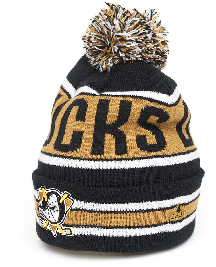 Шапка ATRIBUTIKA & CLUB Anaheim Ducks, черн.-желт. 59136 в Екатеринбурге  в Екатеринбурге 