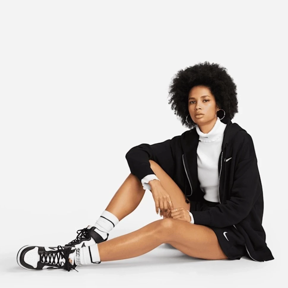Толстовка Nike W Nsw Phnx Flc Fz Os Hoodie DQ5758-010 в Екатеринбурге  в Екатеринбурге 