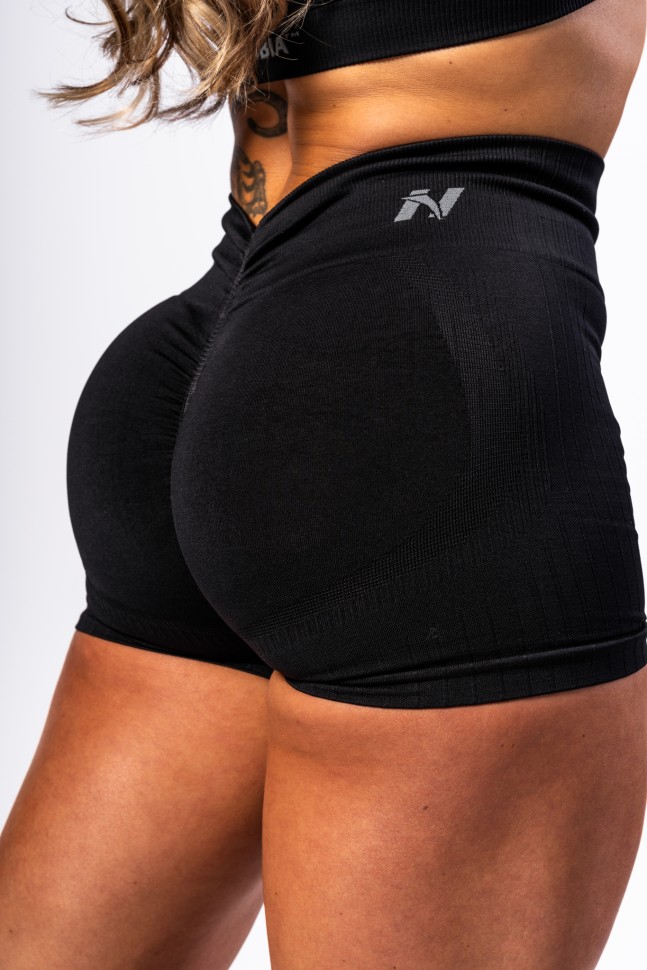Шорты Nebbia High Waisted Push-Up Shorts TOTALLY SEAMLESS 304 Black в Екатеринбурге в Екатеринбурге