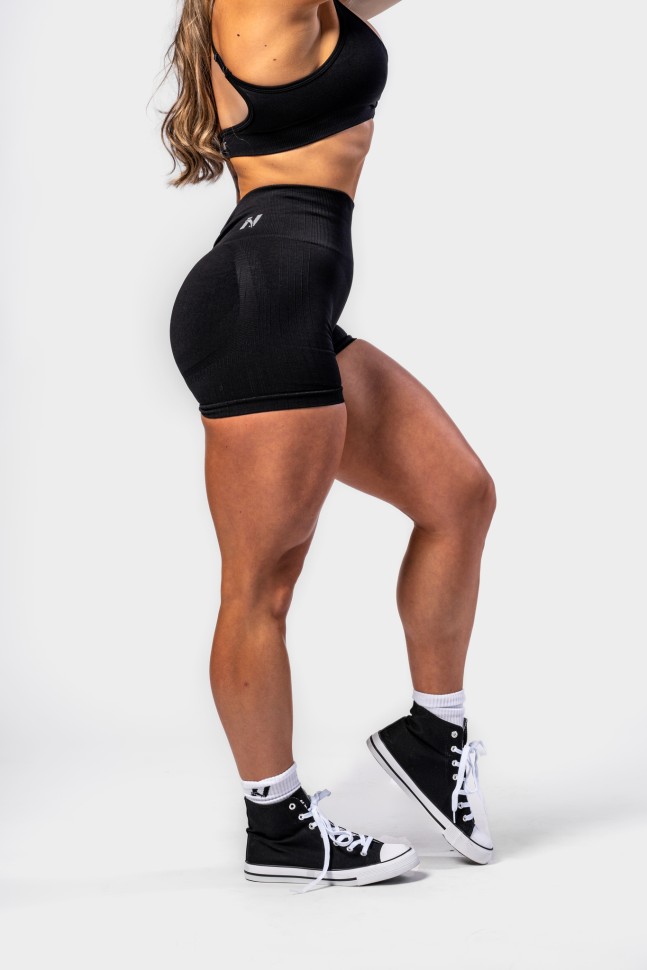 Шорты Nebbia High Waisted Push-Up Shorts TOTALLY SEAMLESS 304 Black в Екатеринбурге в Екатеринбурге