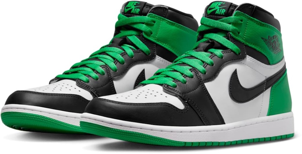 Кроссовки Nike AIR JORDAN 1 RETEO HIGH OG BLACK AND LUCKY GREEN DZ5485-031