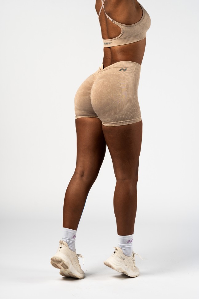 Шорты Nebbia High Waisted Push-Up Shorts TOTALLY SEAMLESS 304 Cream в Екатеринбурге в Екатеринбурге