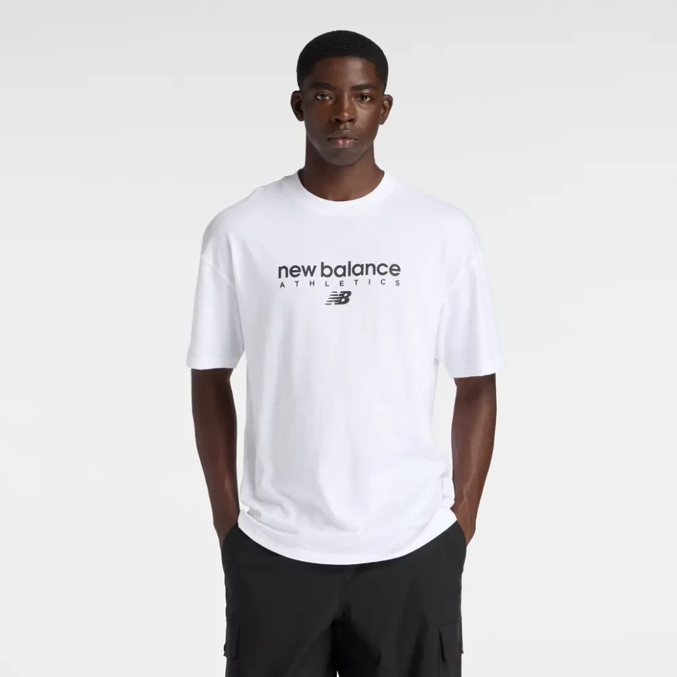 Футболка New Balance Linear Graphic T-Shirt MT61D0U5-WT