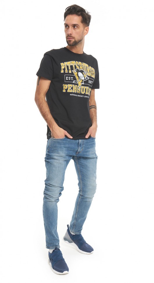 Футболка ATRIBUTIKA & CLUB Pittsburgh Penguins, черн. 31220 в Екатеринбурге  в Екатеринбурге 