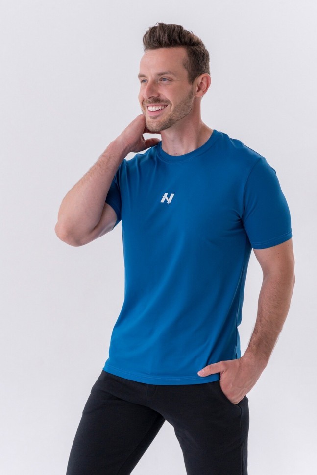 Футболка Nebbia Classic T-shirt “Reset” 327 Blue в Екатеринбурге  в Екатеринбурге 