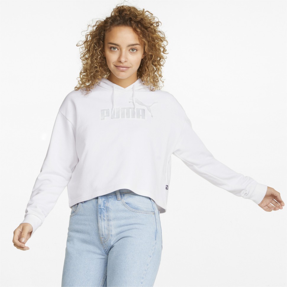 Толстовка Puma ESS+ Metallic Logo Cropped Hoodie TR 84830502 в Екатеринбурге  в Екатеринбурге 