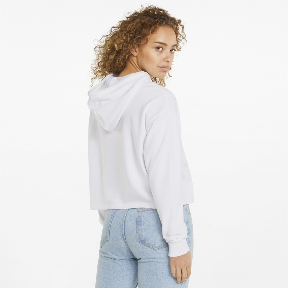 Толстовка Puma ESS+ Metallic Logo Cropped Hoodie TR 84830502 в Екатеринбурге  в Екатеринбурге 