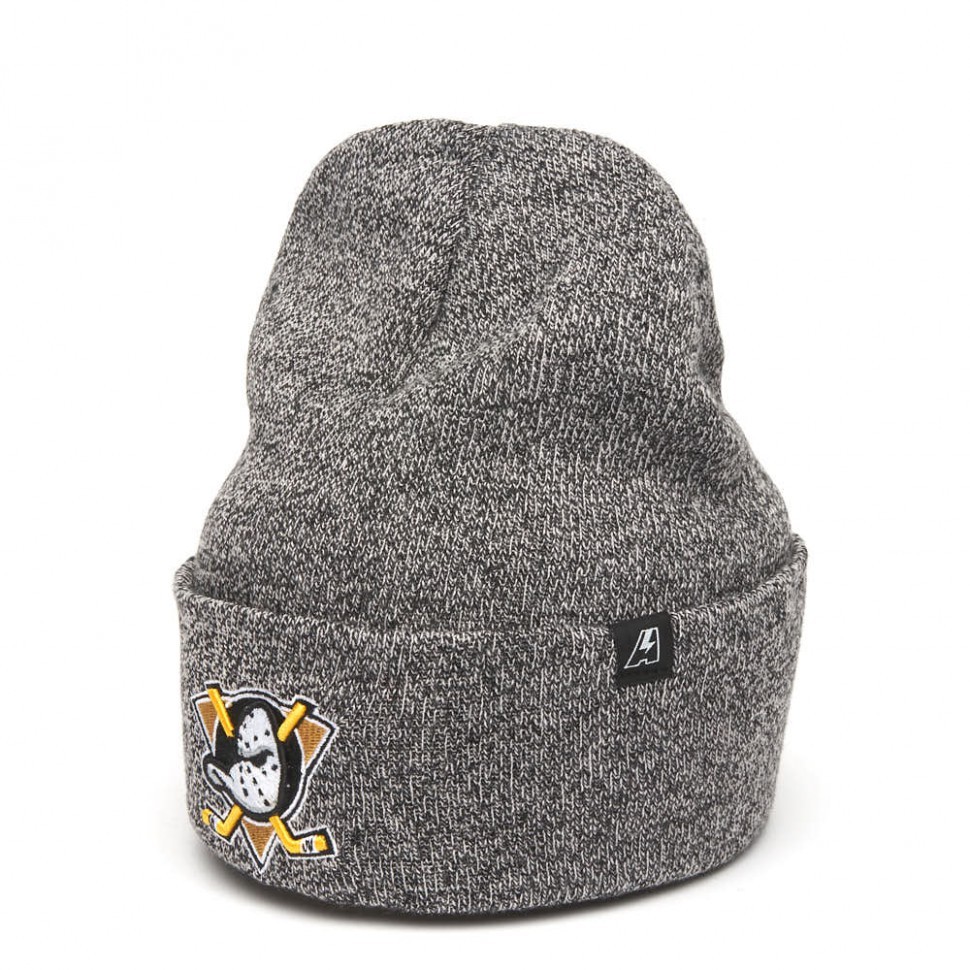 Шапка ATRIBUTIKA & CLUB Anaheim Ducks, серый меланж 59342 в Екатеринбурге  в Екатеринбурге 