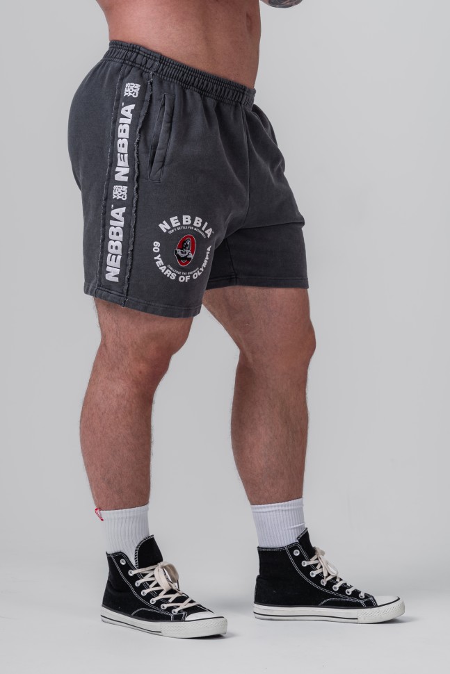 Шорты Nebbia Washed Sweat Shorts LEGEND 786 Grey в Екатеринбурге  в Екатеринбурге 